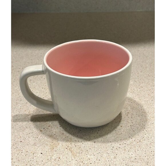 Rae Dunn Coffee Mug Artisan Collection Wedding Cake Love Mug Pink White - Picture 3 of 7